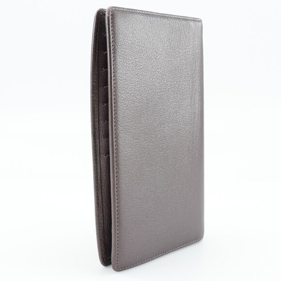 CHANEL Purple Leather Logo Wallet Wallets